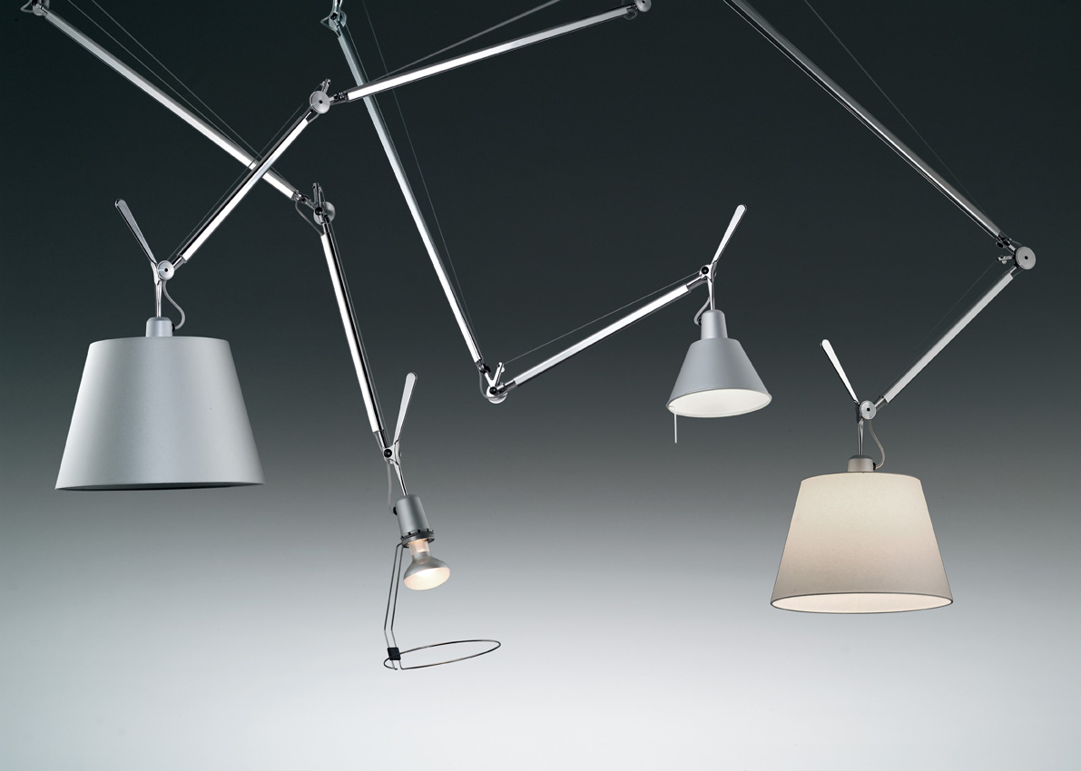 Artemide Tolomeo Sospensione Decentrata pergamena - Ø36 cm